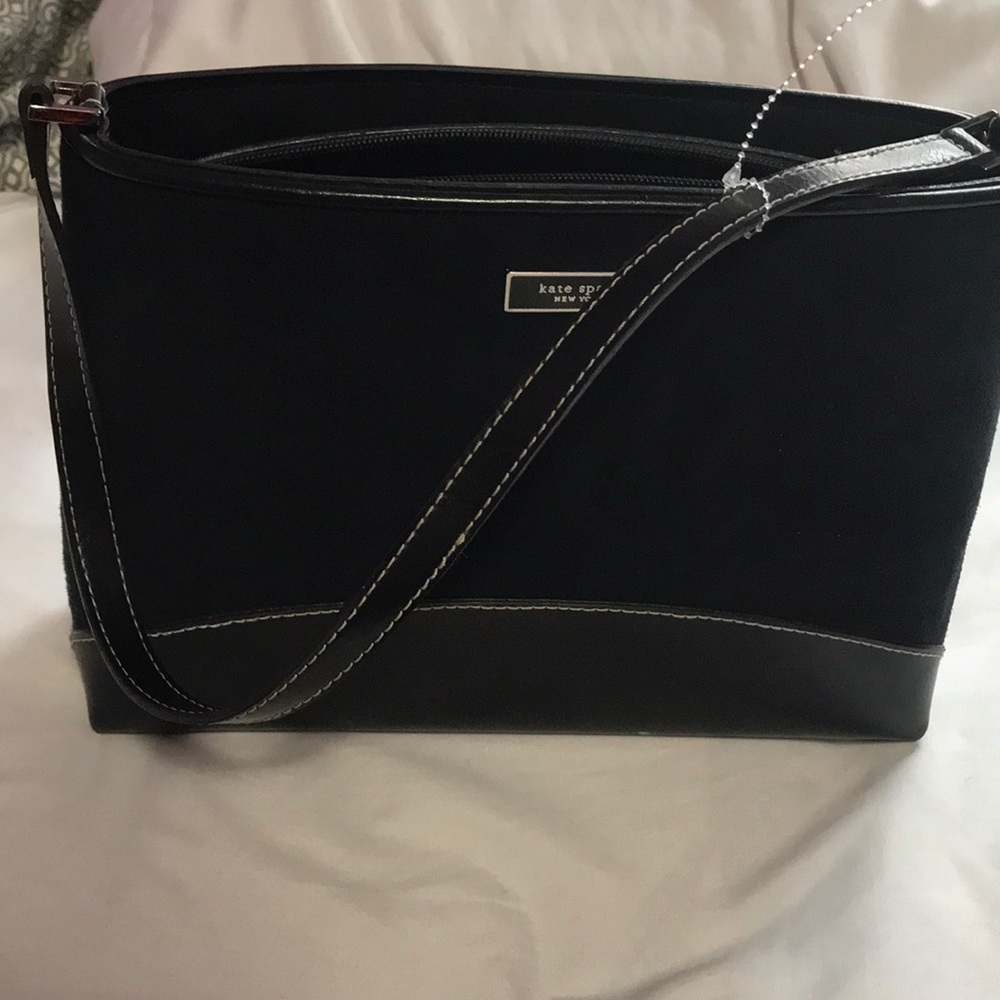 VINTAGE KATE SPADE SUEDE AND LEATHER BAG